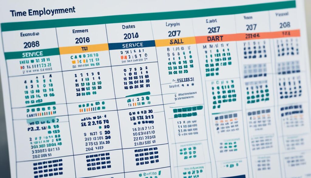 how to calculate years of service in excel