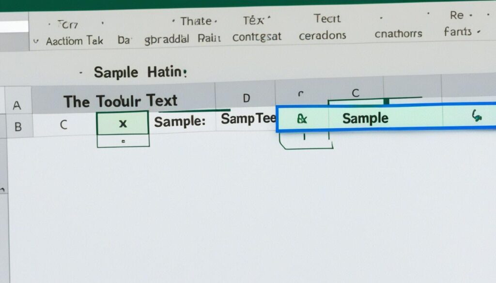 how to center text in excel