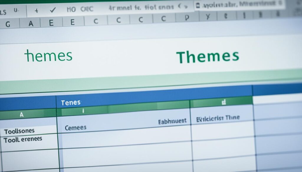 how to change excel theme